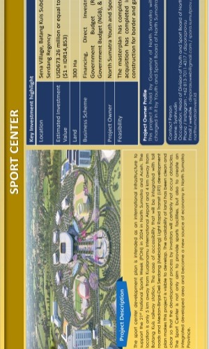 One Page Summary of Sport Center