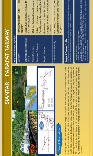 One Page Summary of Siantar - Parapat Train Railways